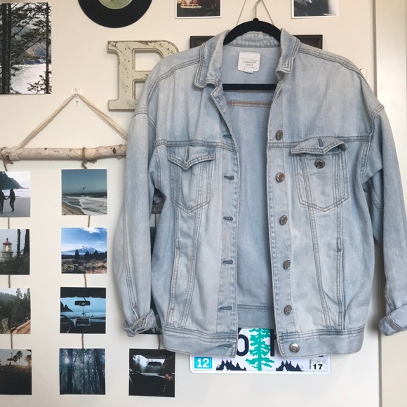 american eagle oversized denim jacket